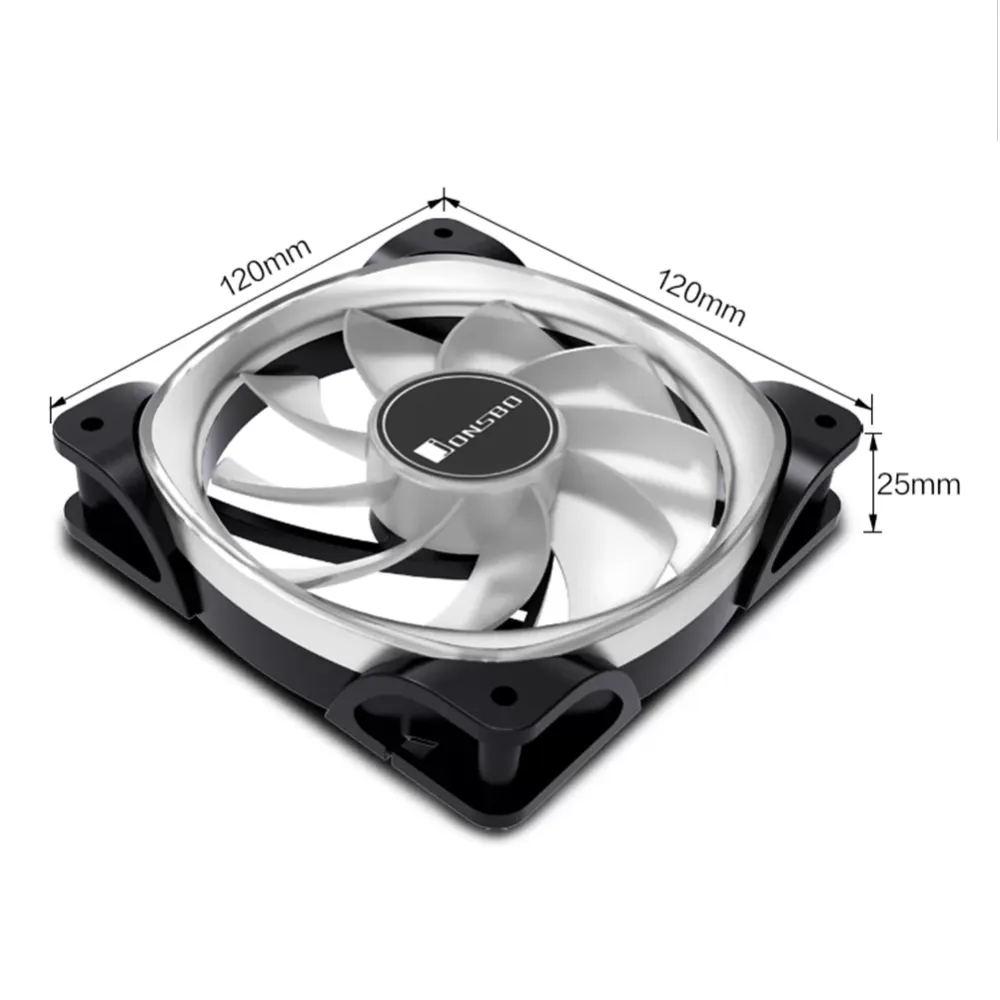 5V three pin PWM motherboard synchronous RGB chassis cooling fan, 9 pieces of forward and revrse fan blade fans