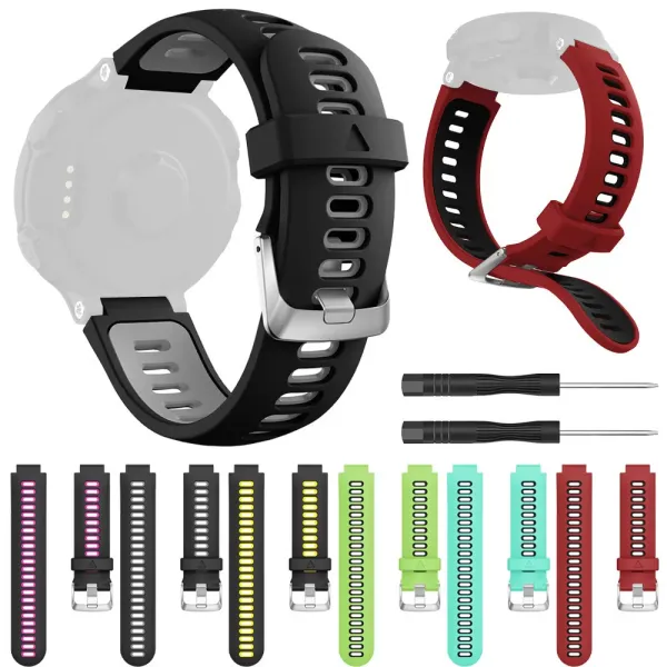 Soft Silicone Replacement Wrist Strap Watch Band for Garin Forerunner 735XT Quick Release SmartWatch Support Accessories