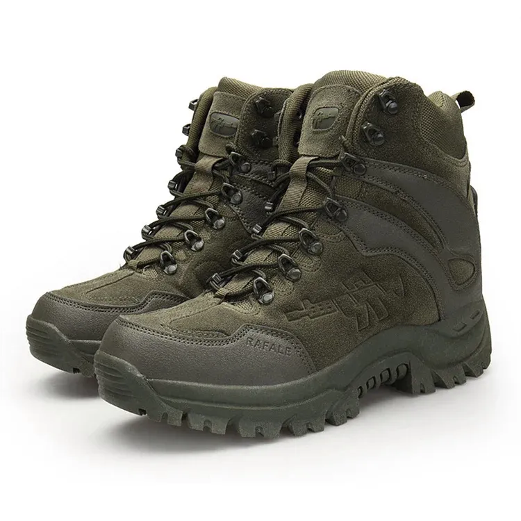 Men's Hiking Combat Boots Waterproof Non-Slip Anti-Puncture Work Boots (Durability Upgrade)