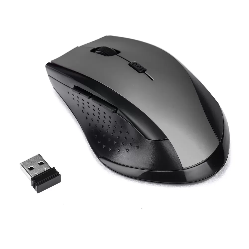 2.4GHz 6D USB Wireless Optical Gaming Mouse 2000DPI Mice Low Noise Mouse Desktop Office Entertainment Laptop Silent Keys