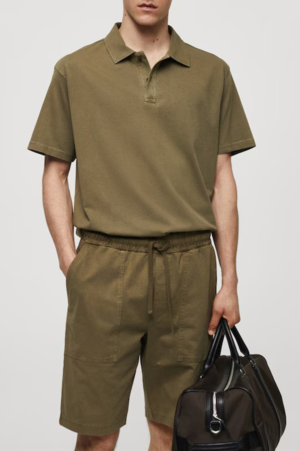 Two Buttons Relaxed-Fit Polo Shirt