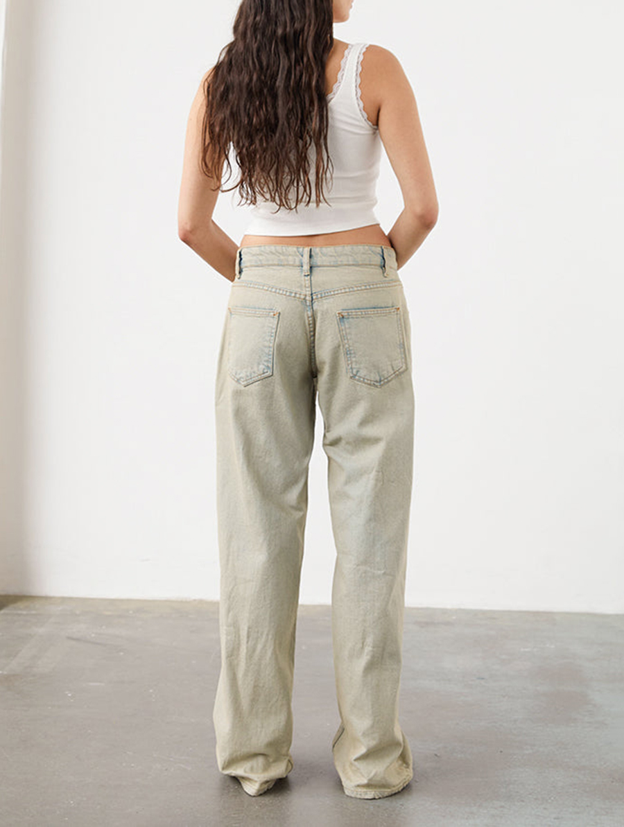 Desert Sand Wash Low Rise Parallel Jeans