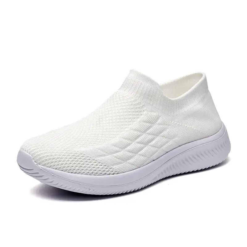 Cilool Platform Breathable Comfy Soft Mesh Casual Shoes