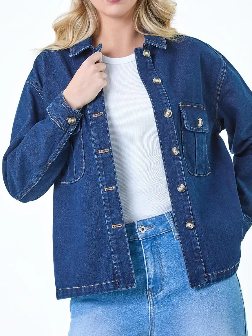 Indigo Relaxed Denim Jacket