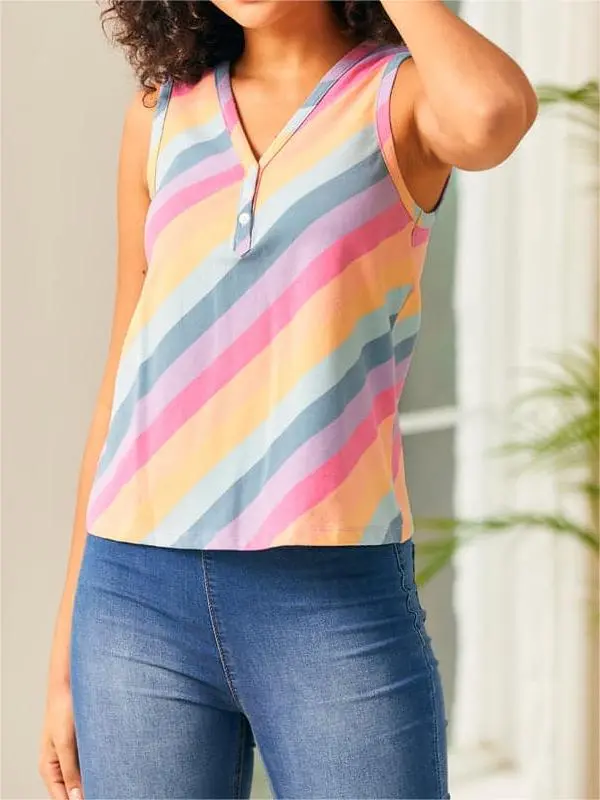 Festival Rhythm Sleeveless Top