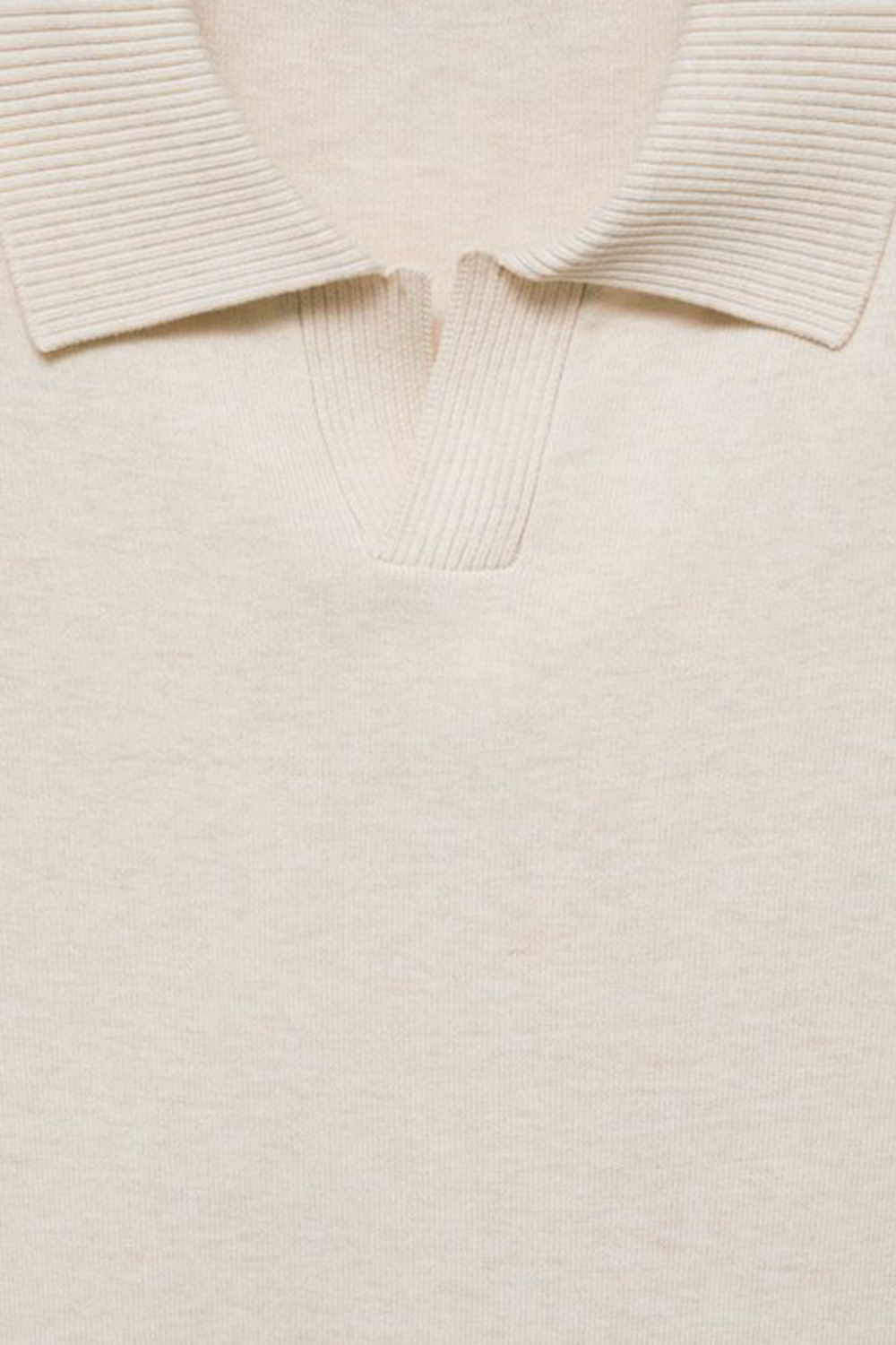 V-neck Polo Collar Shirt