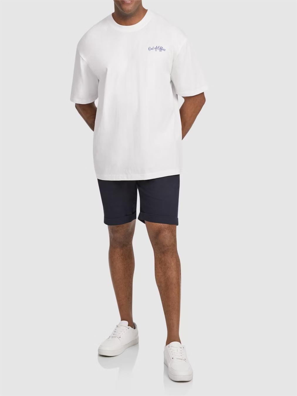 WHITE VACATION CLUB RELAXED FIT TEE