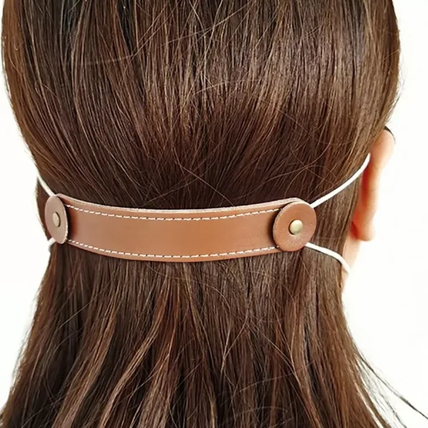 1PCS PU Leather Mask Hook Not Tight Ears Face Mask Fixed Extended Comfortable DIY Accessories Extension Strap Lanyard Adjustable Belt