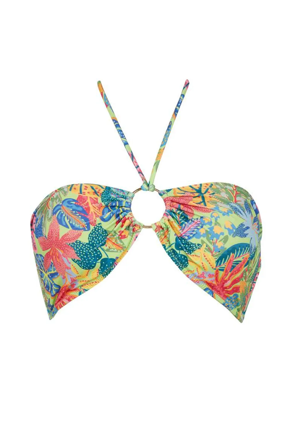 Fall In Love Regular Fit Printed Bikini Top