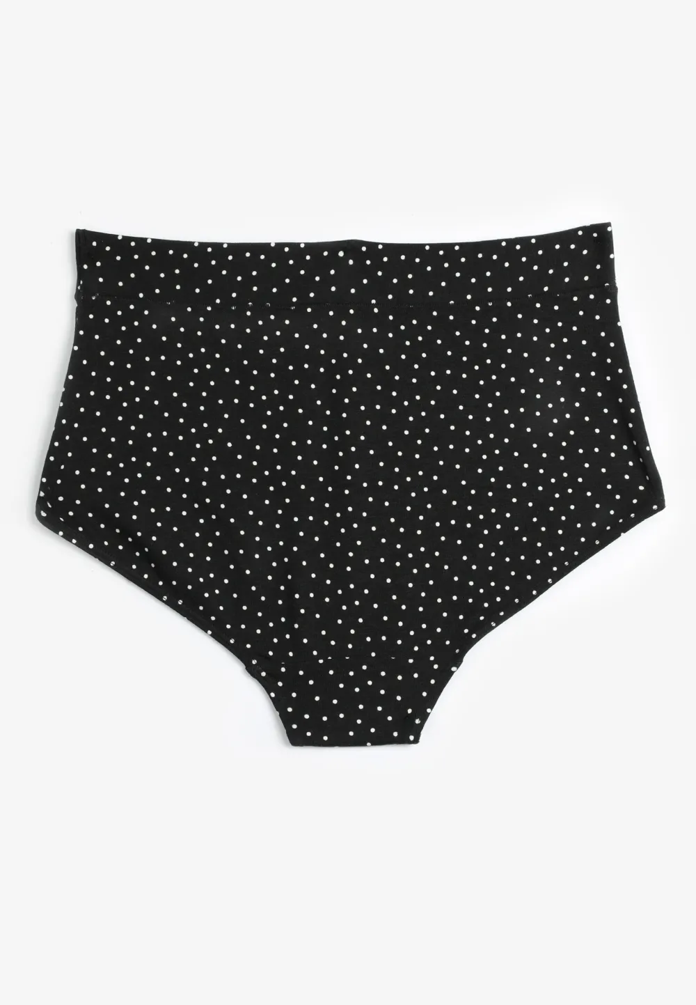 Simply Comfy Cotton Polka Dot High Waist Brief Panty