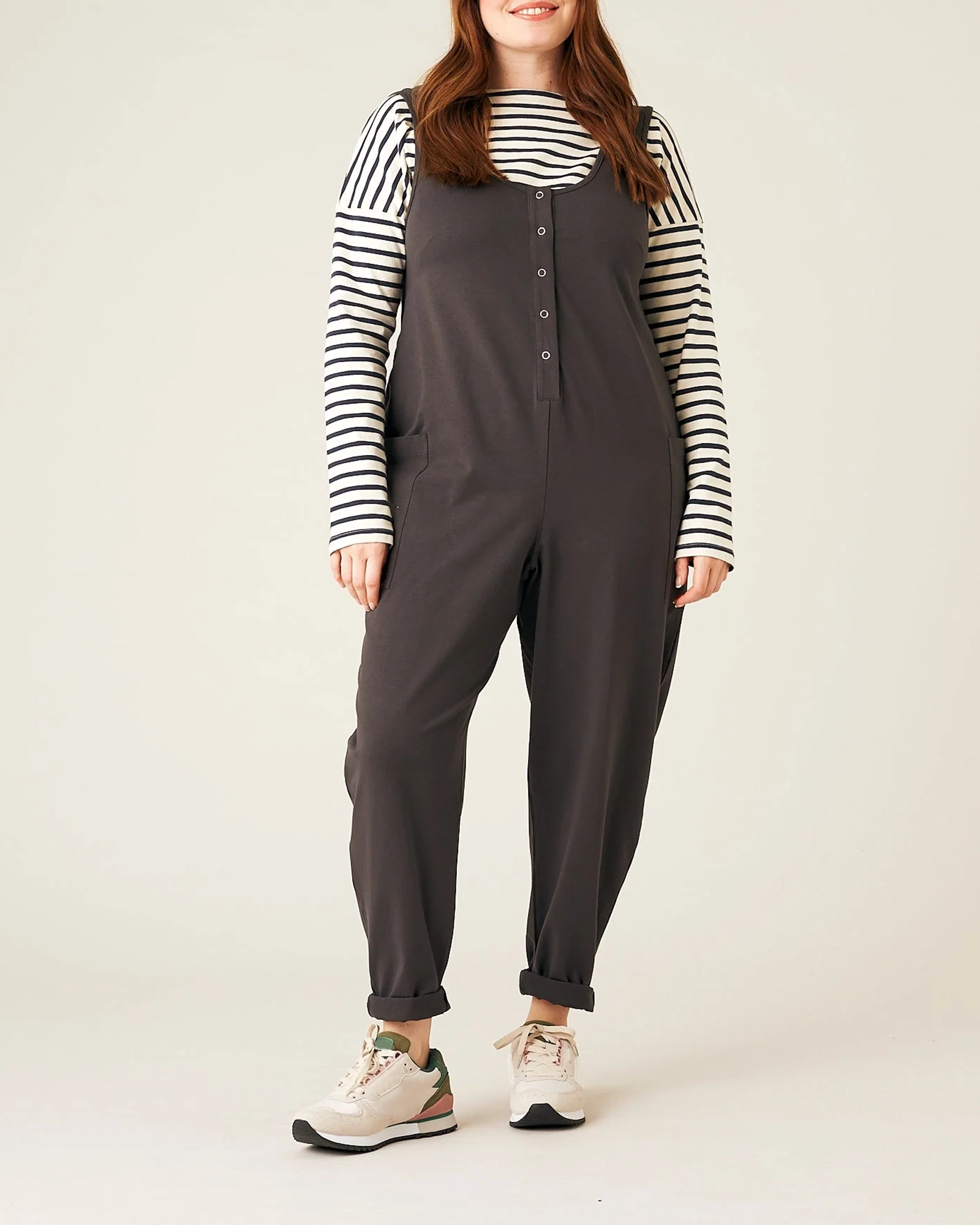 CASUAL STYLE JUMPSUIT - SLATE