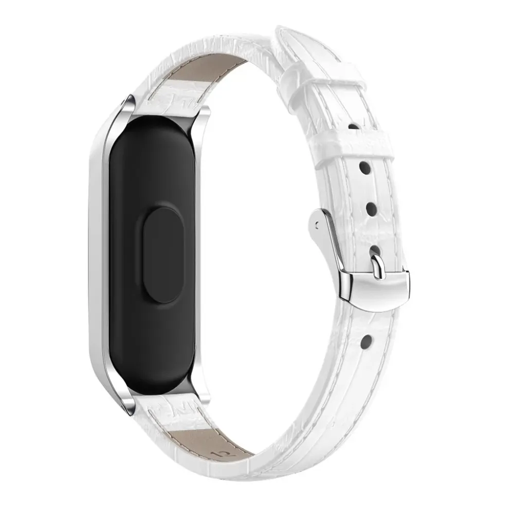 Replacement Leather Wristband Band Strap + Metal Case For Xiaomi Mi Band 4 Quick Release Bracelet SmartWatch Accessories