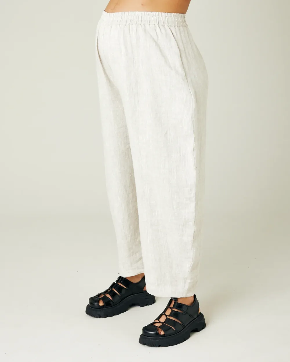 NATURAL LINEN TROUSERS