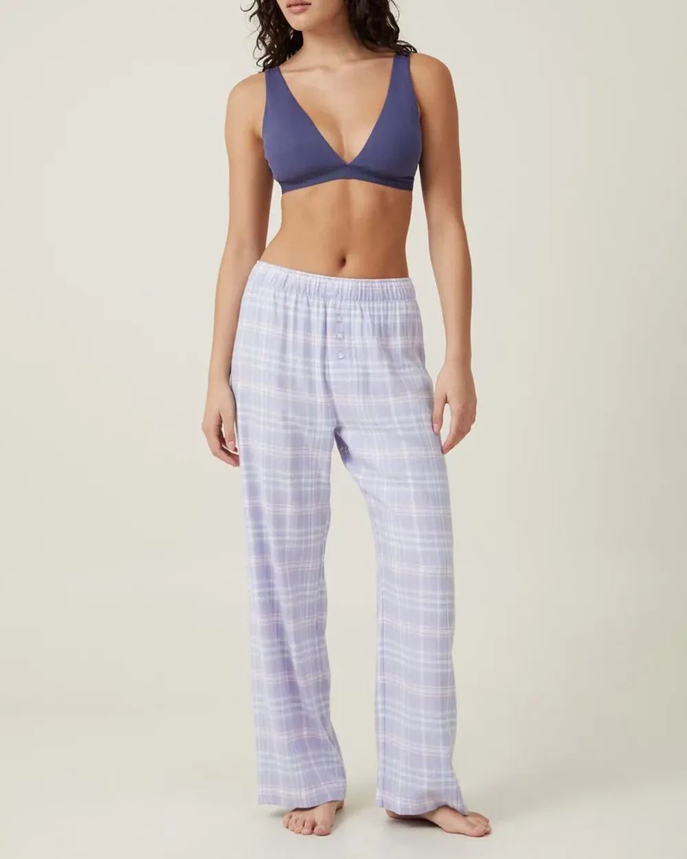 Flannel Boyfriend Boxer Pants