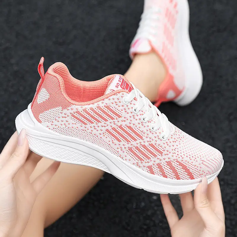 Cilool Platform Air Mesh Casual Sports Sneakers