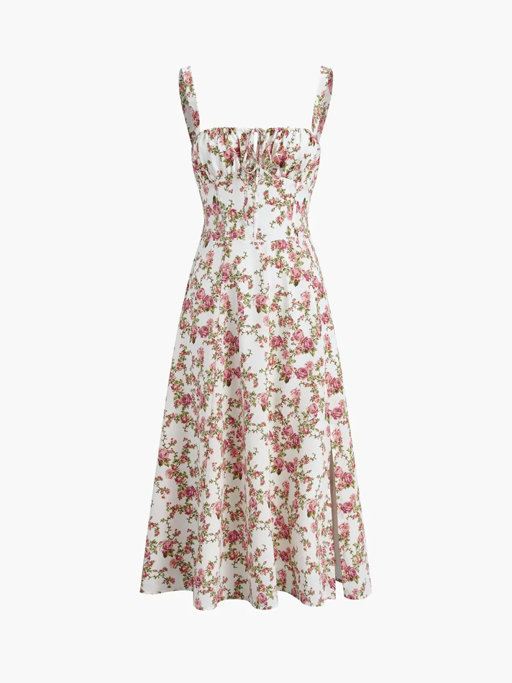 Rosebud Floral Midi Sundress