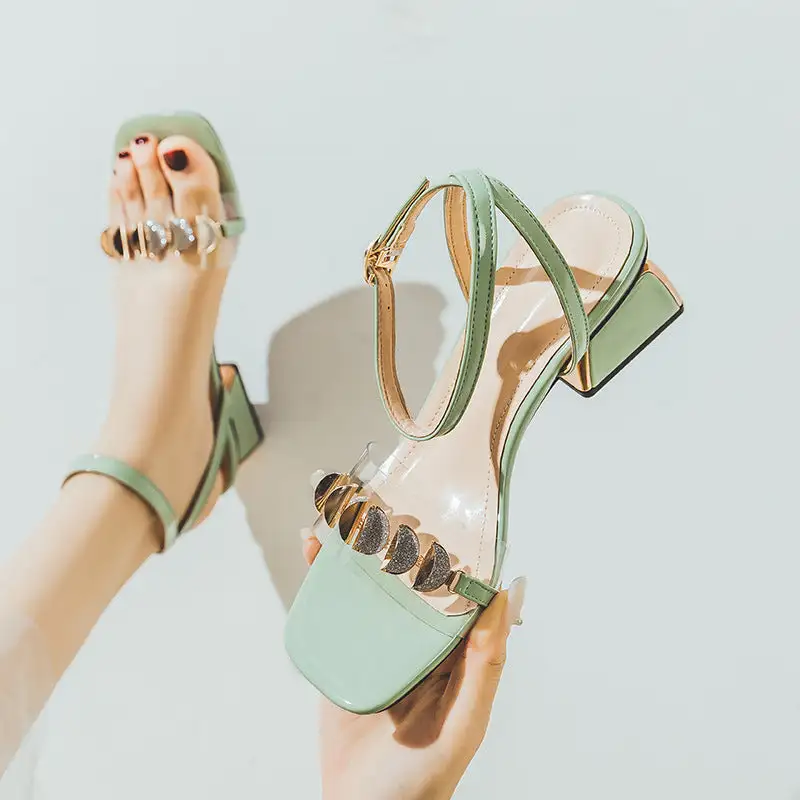 Cilool High Heels With Pearl Fairy Sandals