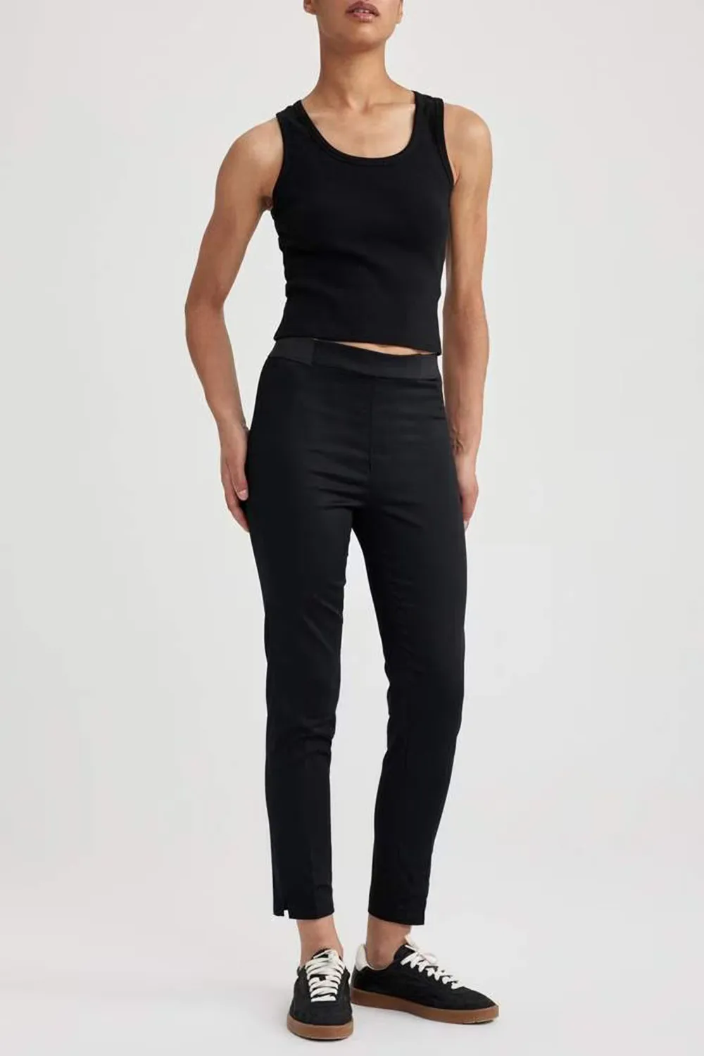 Valentina Sigaret Normal Waist Satin Trousers