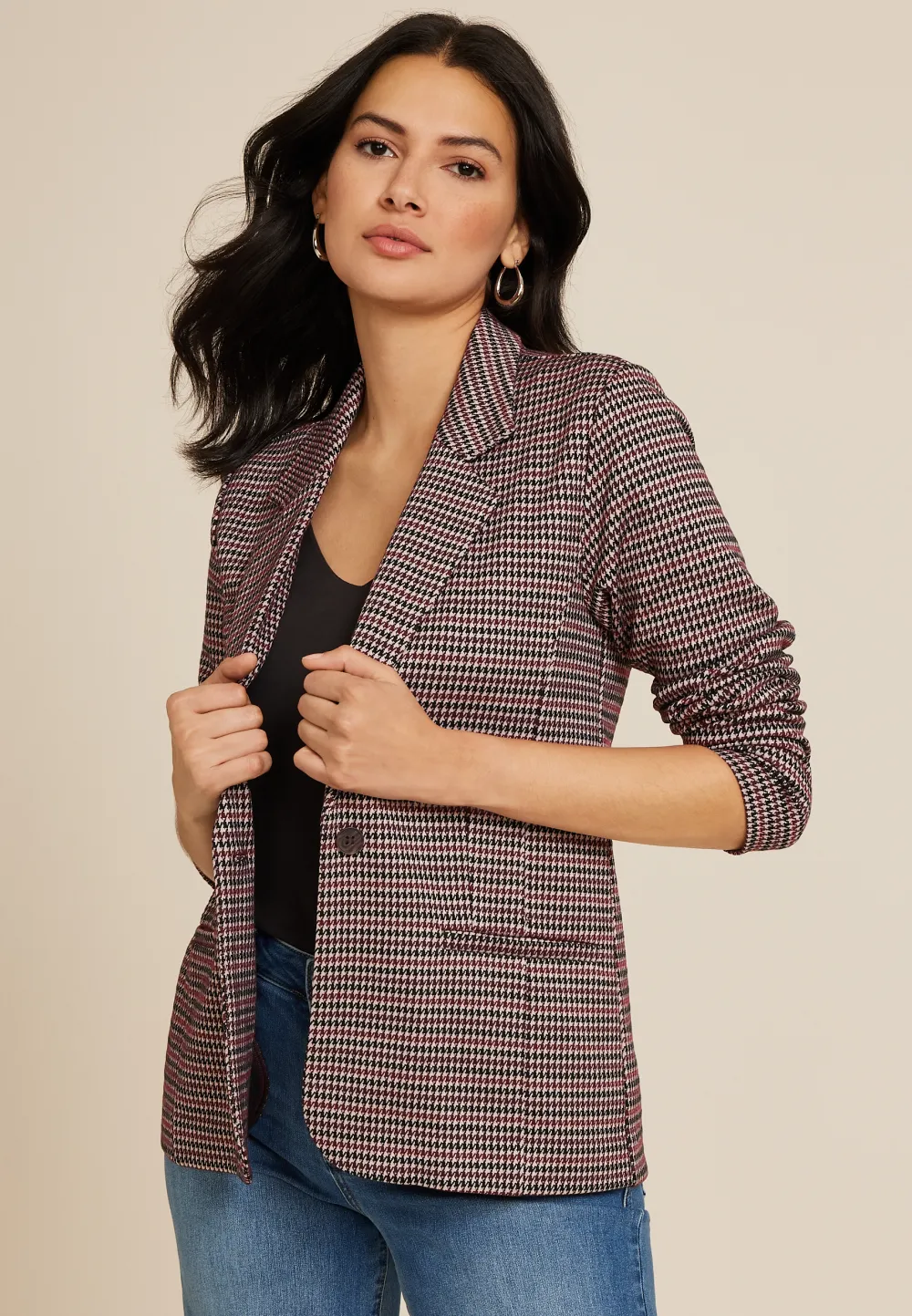 Houndstooth Blazer