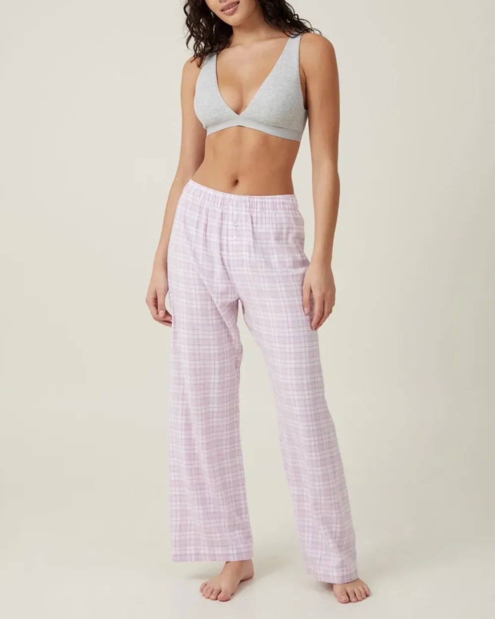 Flannel Boyfriend Boxer Pants