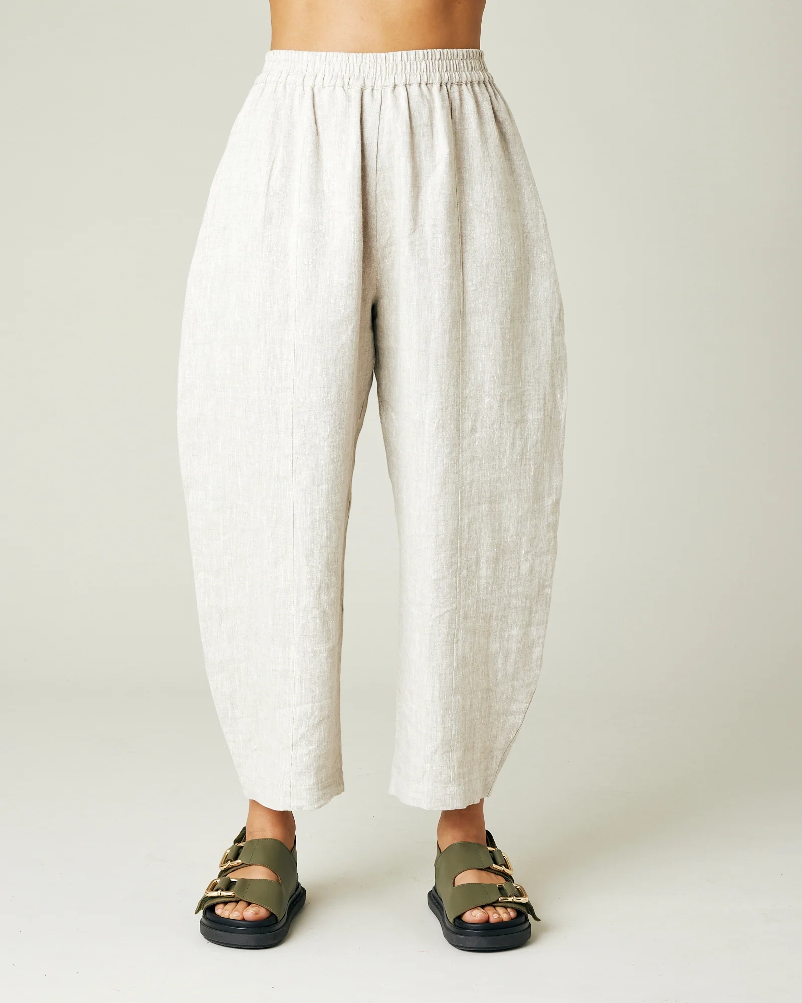 NATURAL LINEN TROUSERS