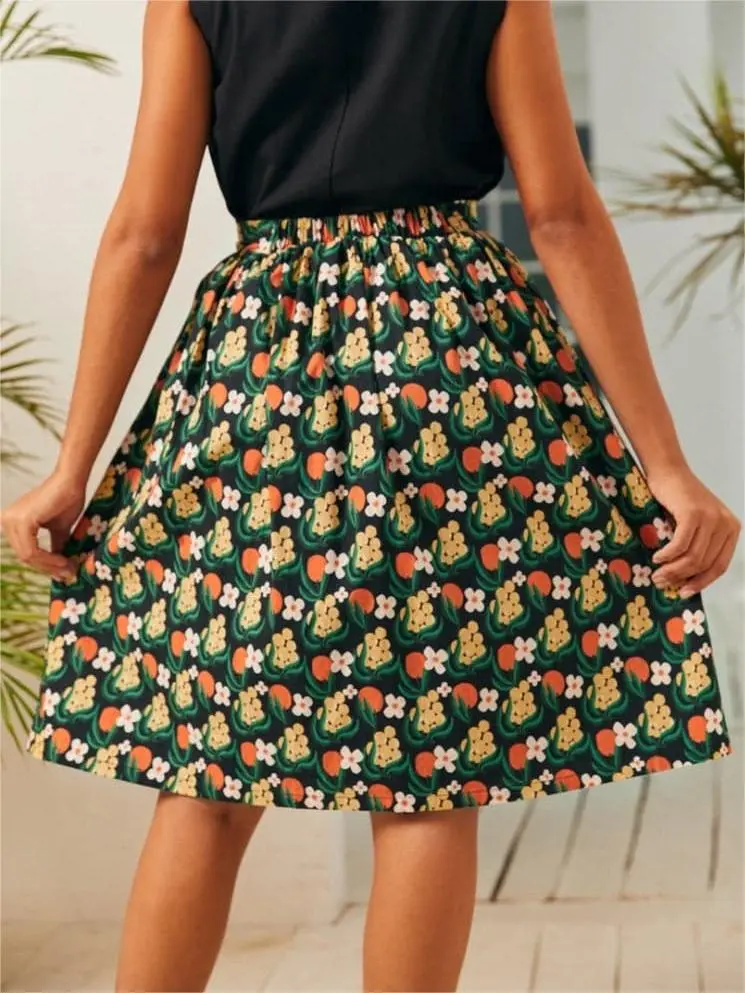 Ocean Breeze Midi Skirt