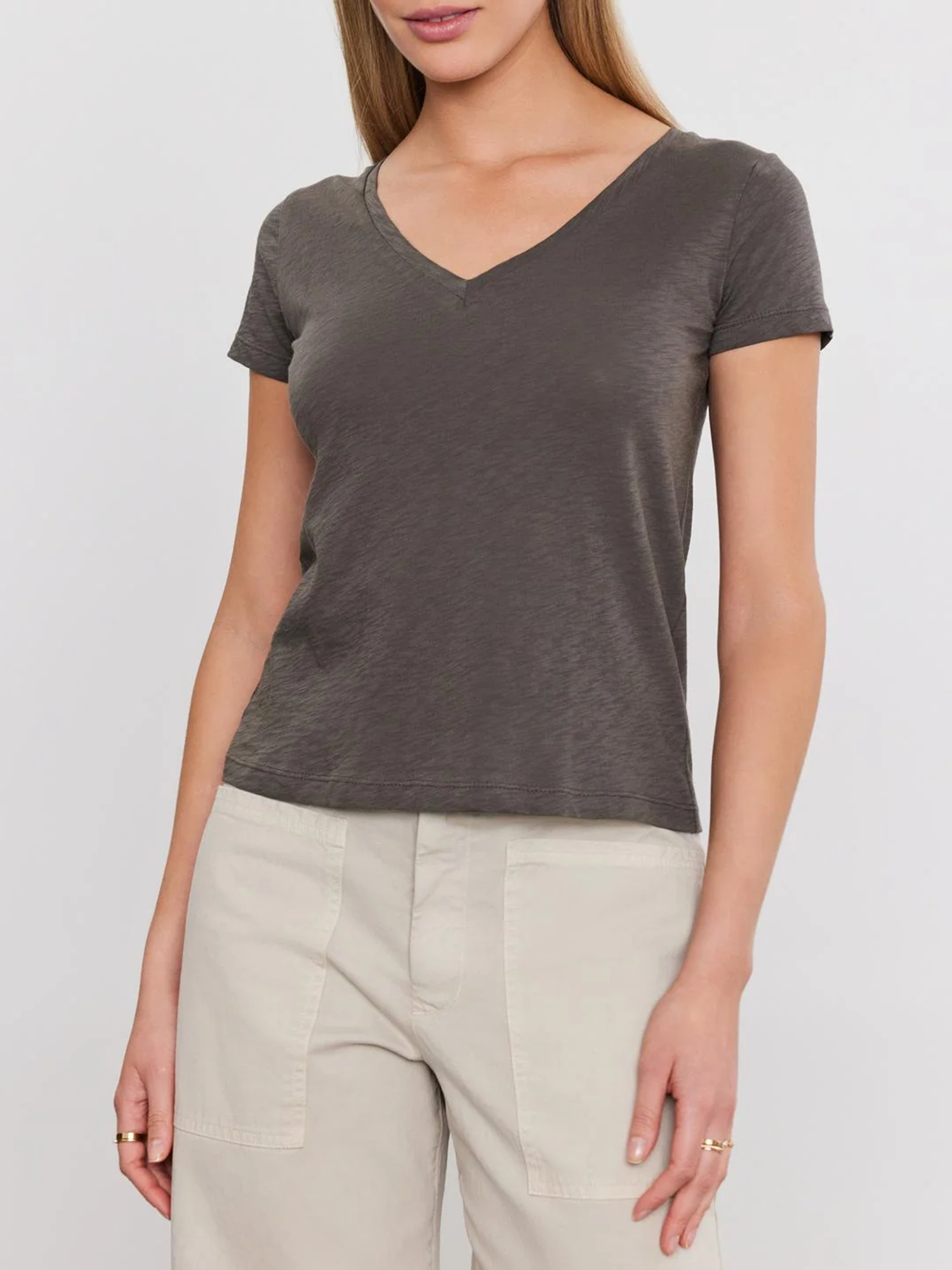 Eliah V-neck Cotton Tee