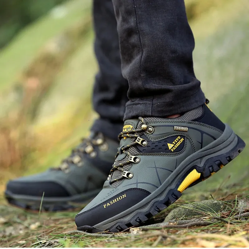 (🔥Authenticity Guaranteed) Men's Waterproof Anti-Slip Anti-Puncture Orthopedic Hiking Shoes Outdoor Shoes