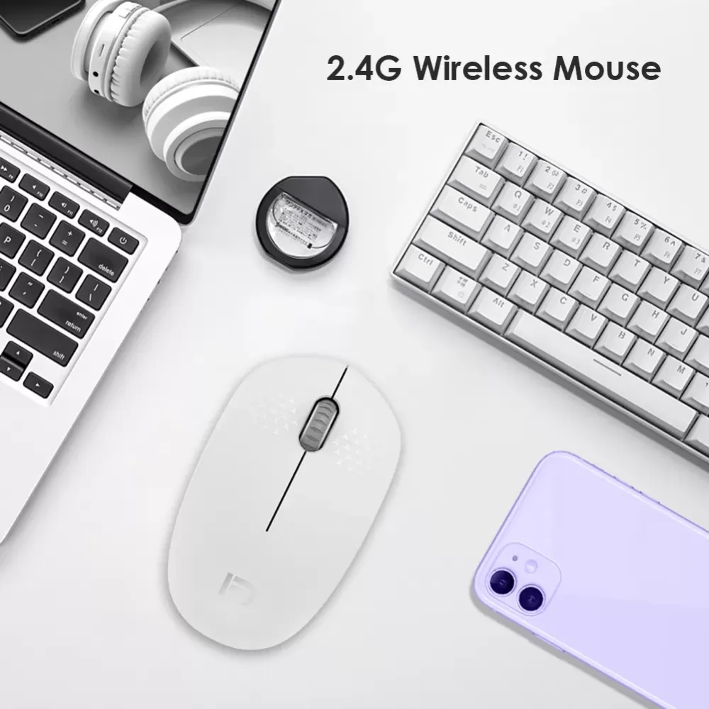 2.4GHz Mute Computer PC Optical Mouse for Desktop Laptop Rechargeable Wireless Gaming Mice,Mini Gift for girls