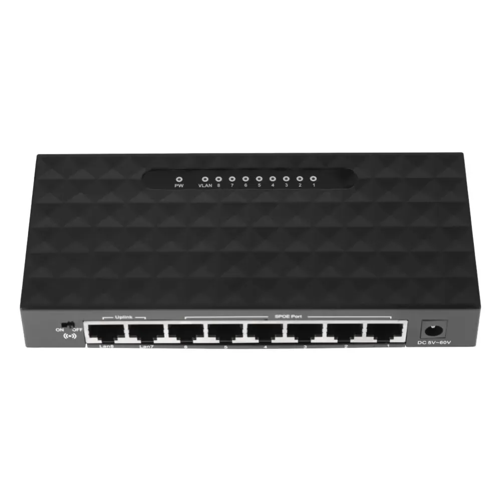 Ethernet Smart Switch 8 Port 10/100 POE Ethernet Network Switch Lan Hub