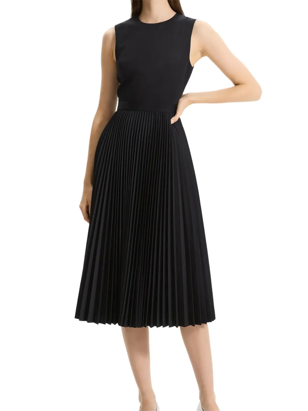 Black Pleated Dress