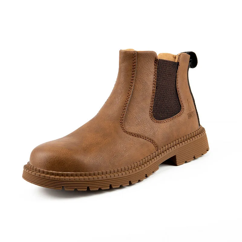 Steel Toe Slip-on Men's Waterproof Chelsea Boots