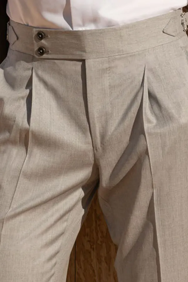 Beige Trousers 