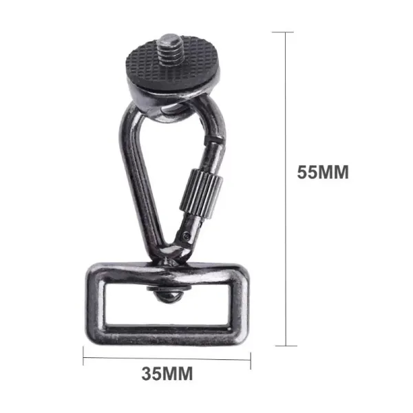 Metal Quick ReleaseTrigger Snap Hook Ring Carabiner Screw Lock DSLR Camera Strap Buckle Hook For Camera Bag