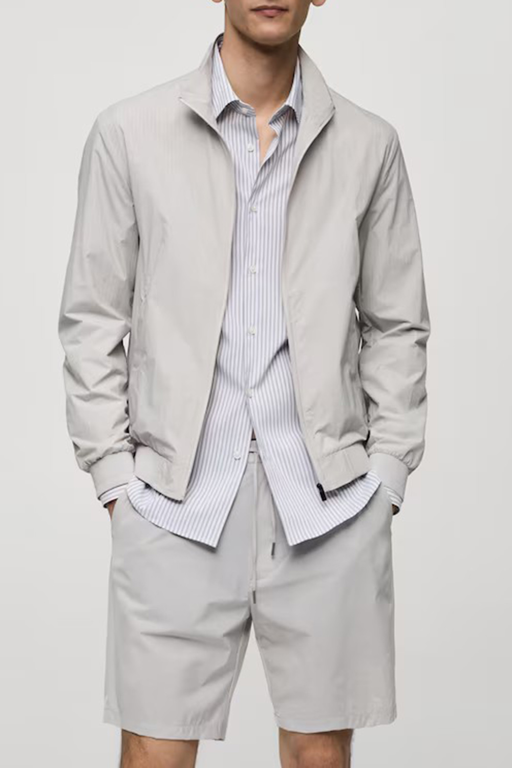 Water repellent bomber jacket