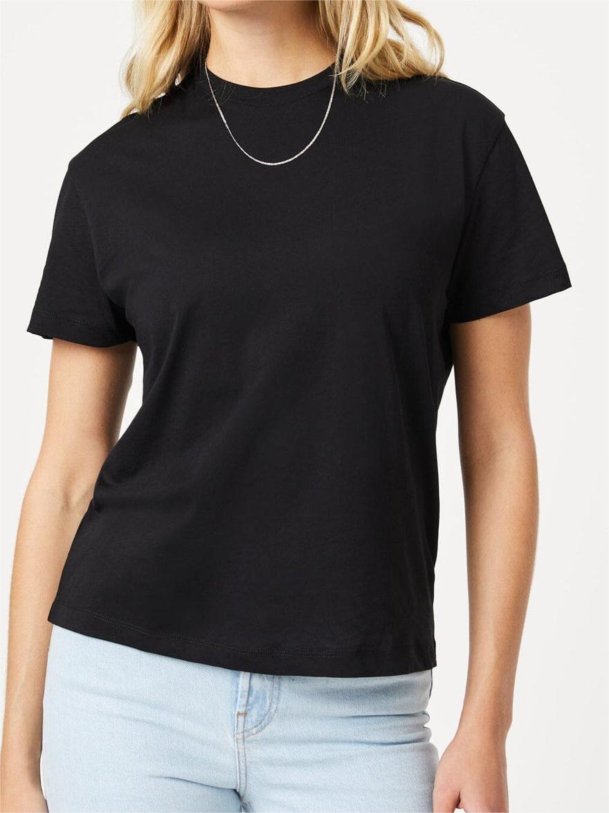 Crew Neck Black T-Shirt