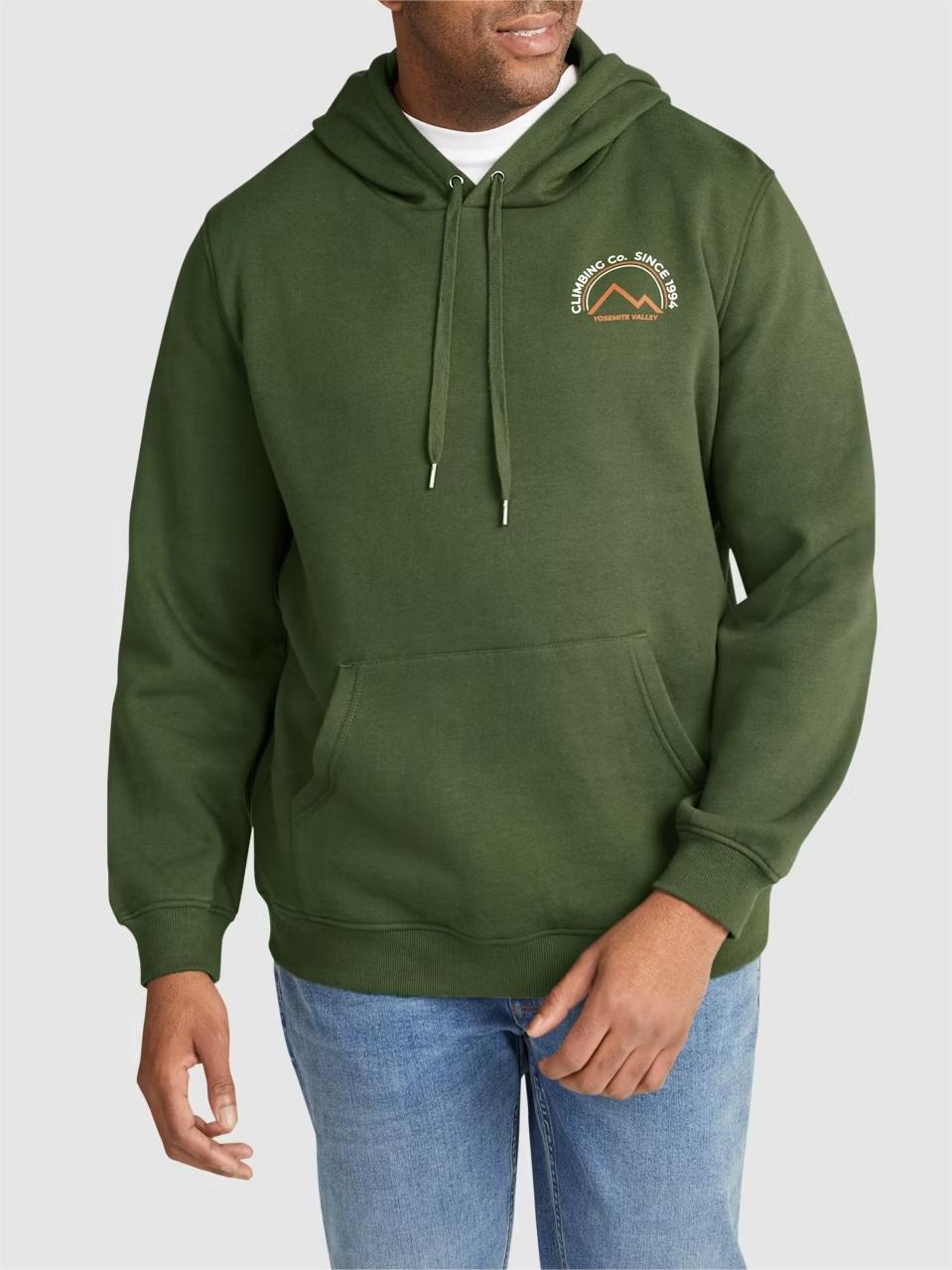 KHAKI YOSEMITE PRINT HOODIE