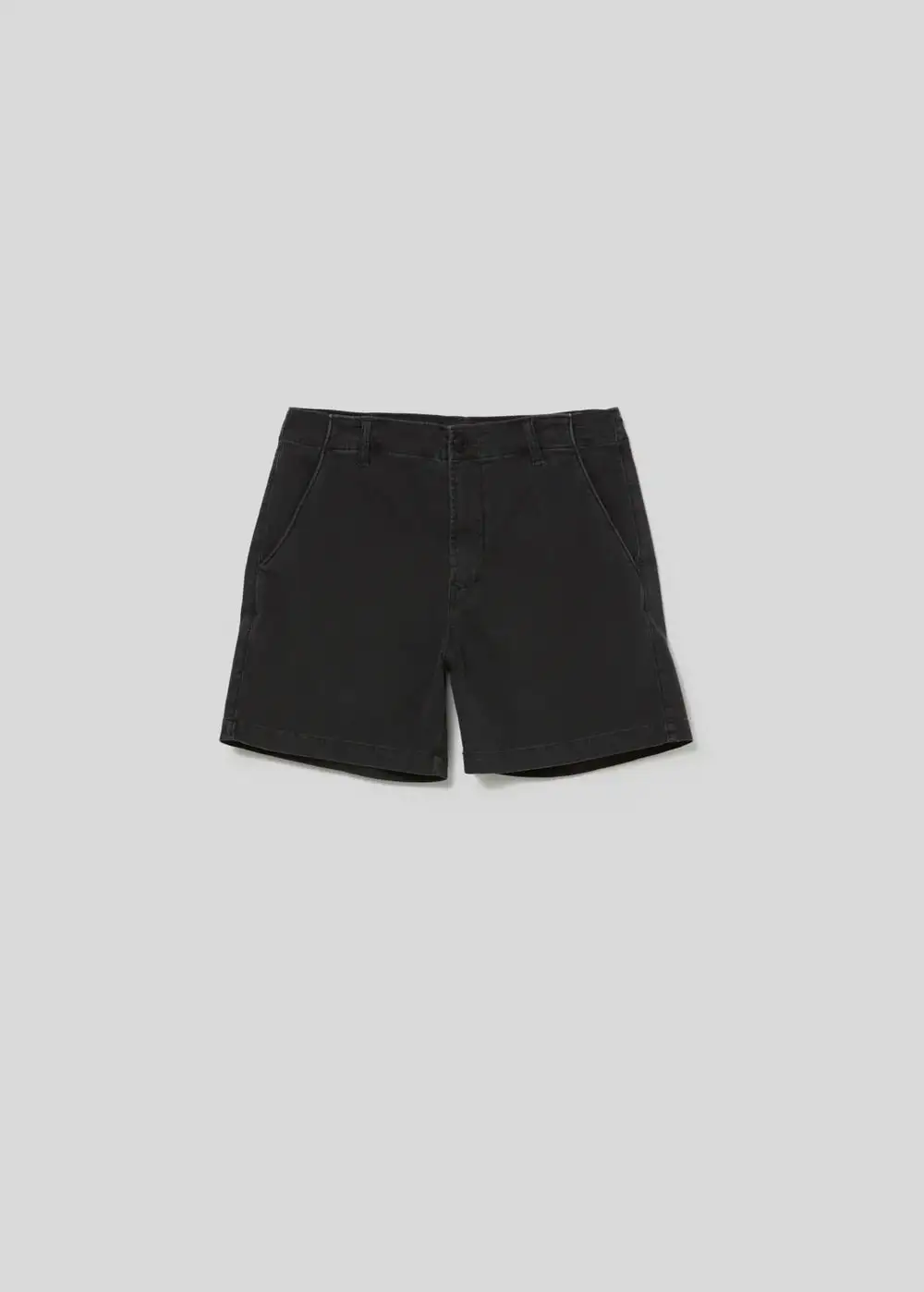 Finn Chino Short In Twill - Charred Cedar