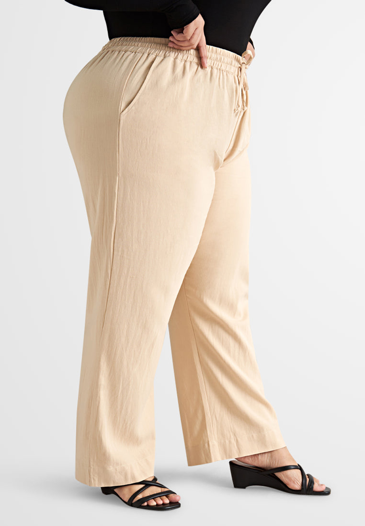 Linen Drawstring Pants