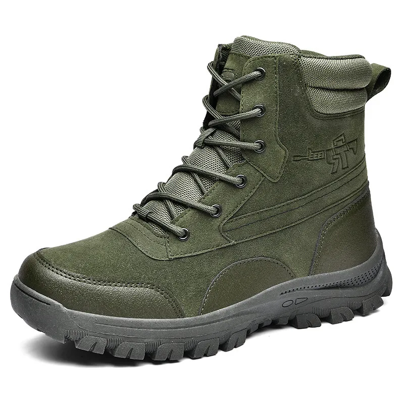 Men's Combat Boots Waterproof Non-Slip Tactical Boots Composite Safety Toe Work Boots