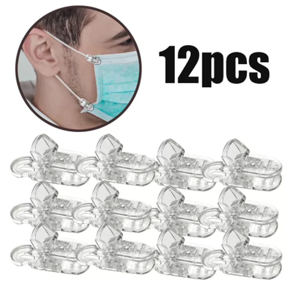 12PCSFace Mask Fixed Extended Comfortable DIY Accessories Durable Firm Plastic Clip Camisole Feeding Bottle Clip Stabilizer