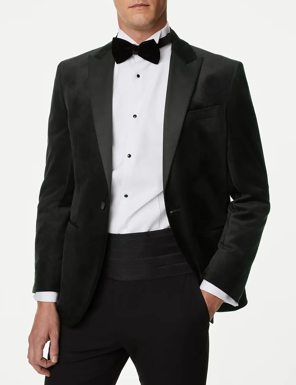 Slim Fit Velvet Tuxedo Jacket