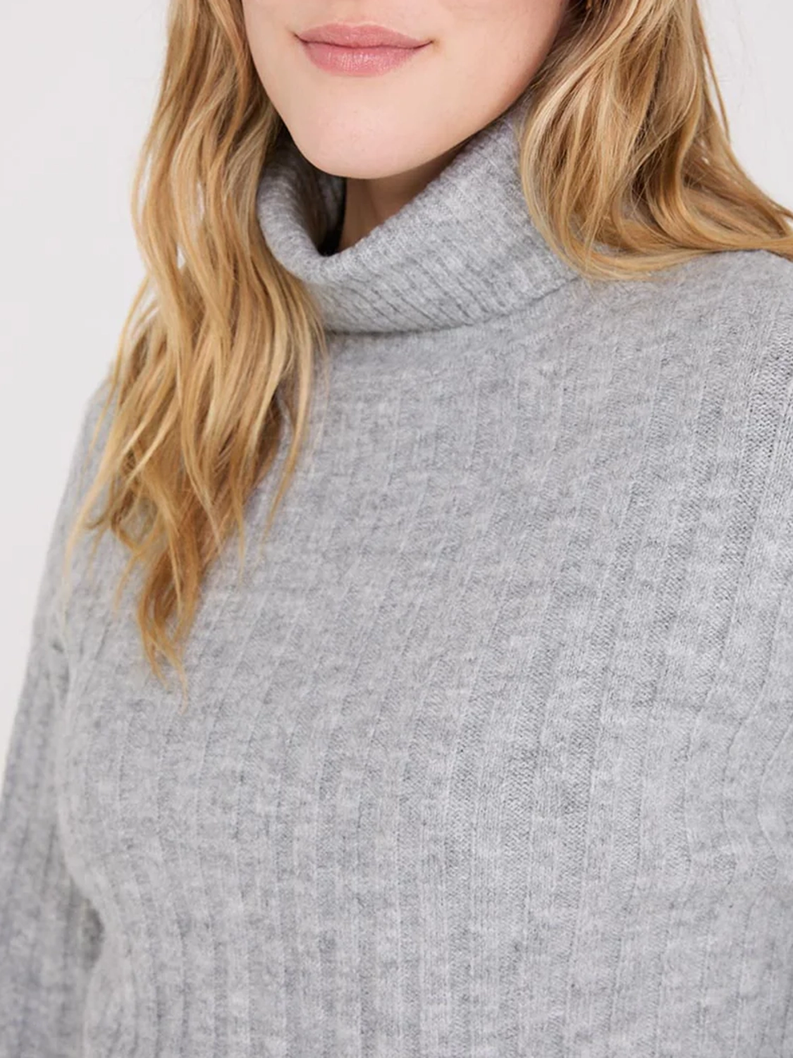 Ribbed Turtleneck Sweater