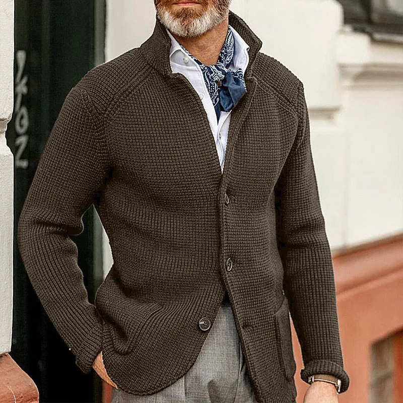 🔥Mid Year Sale 60% OFF🔥 - 2024 New Style Standing Collar Cardigan