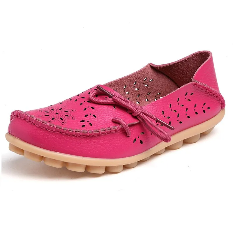 Cilool Leather Loafers Flats Lo51