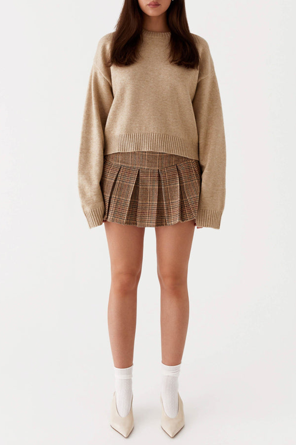 Monika Oversized Jumper - Beige