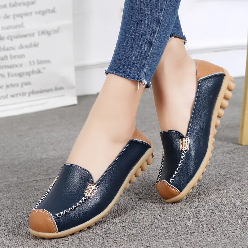 Cilool Ballerina Casual Flat Shoes Slip On Loafers