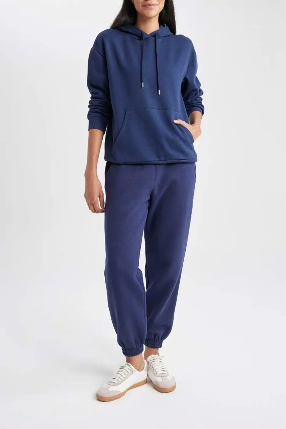 jogger With Pockets Thick Sweatshirt Fabric Trousers