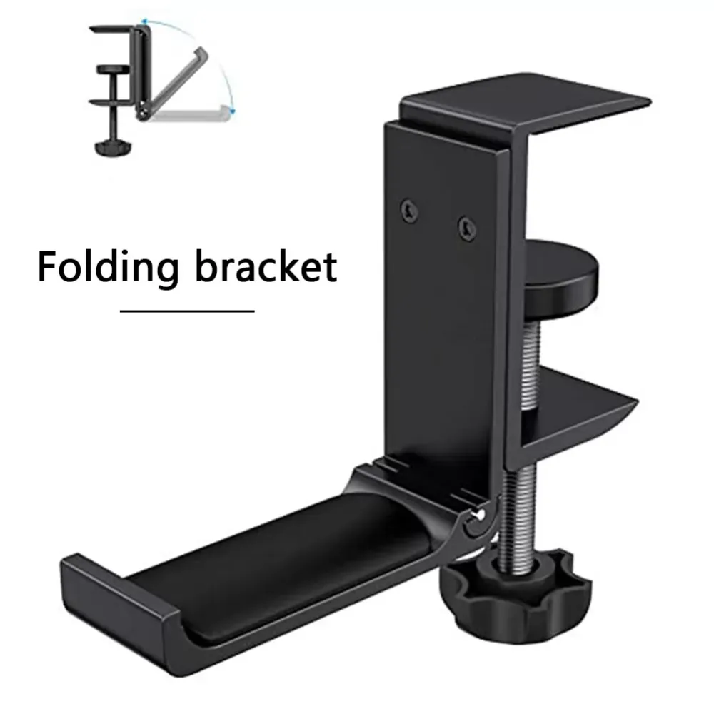 Aluminum Alloy Headset Holder Adjustable Foldable Headphone Hanger Bracket,Earphone sticker, wall mounted earphone holder,