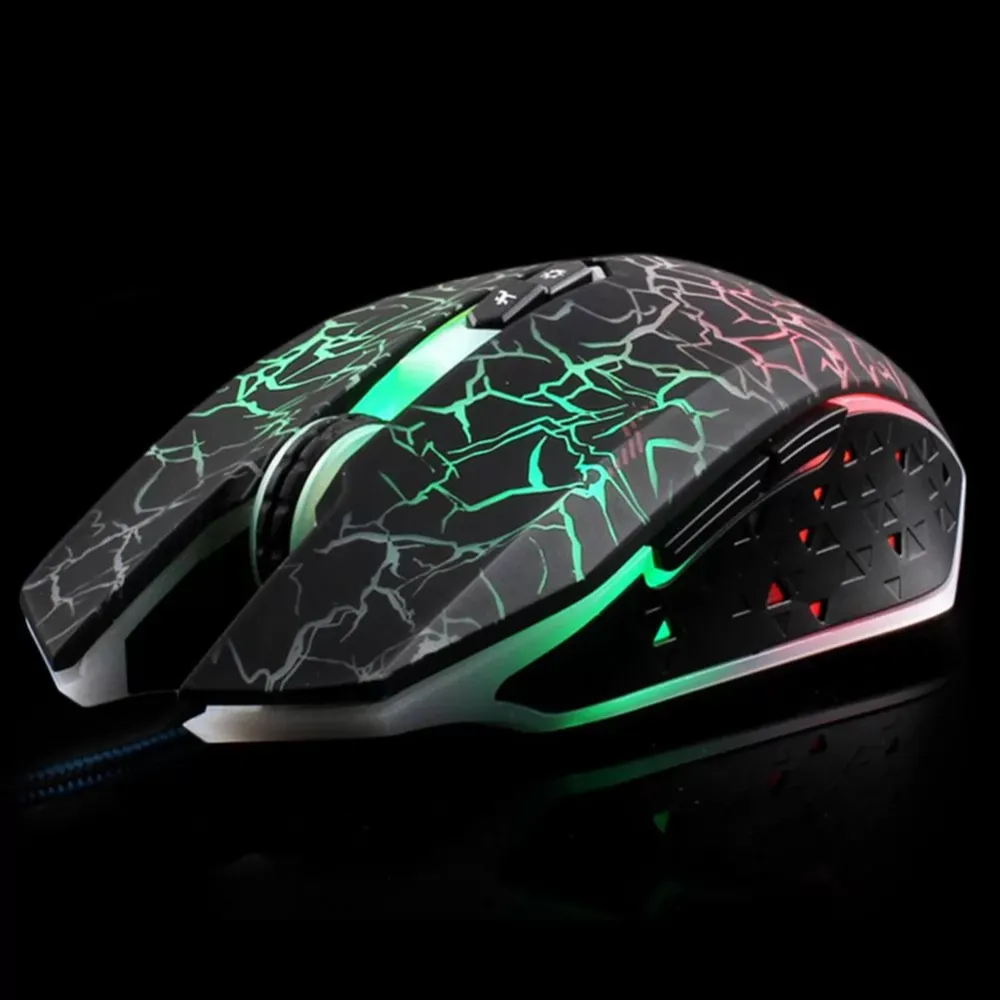 2400dpi ergonomic design, USB cable game mouse, photoelectricity and RGB color light,for laptop and desktop computer